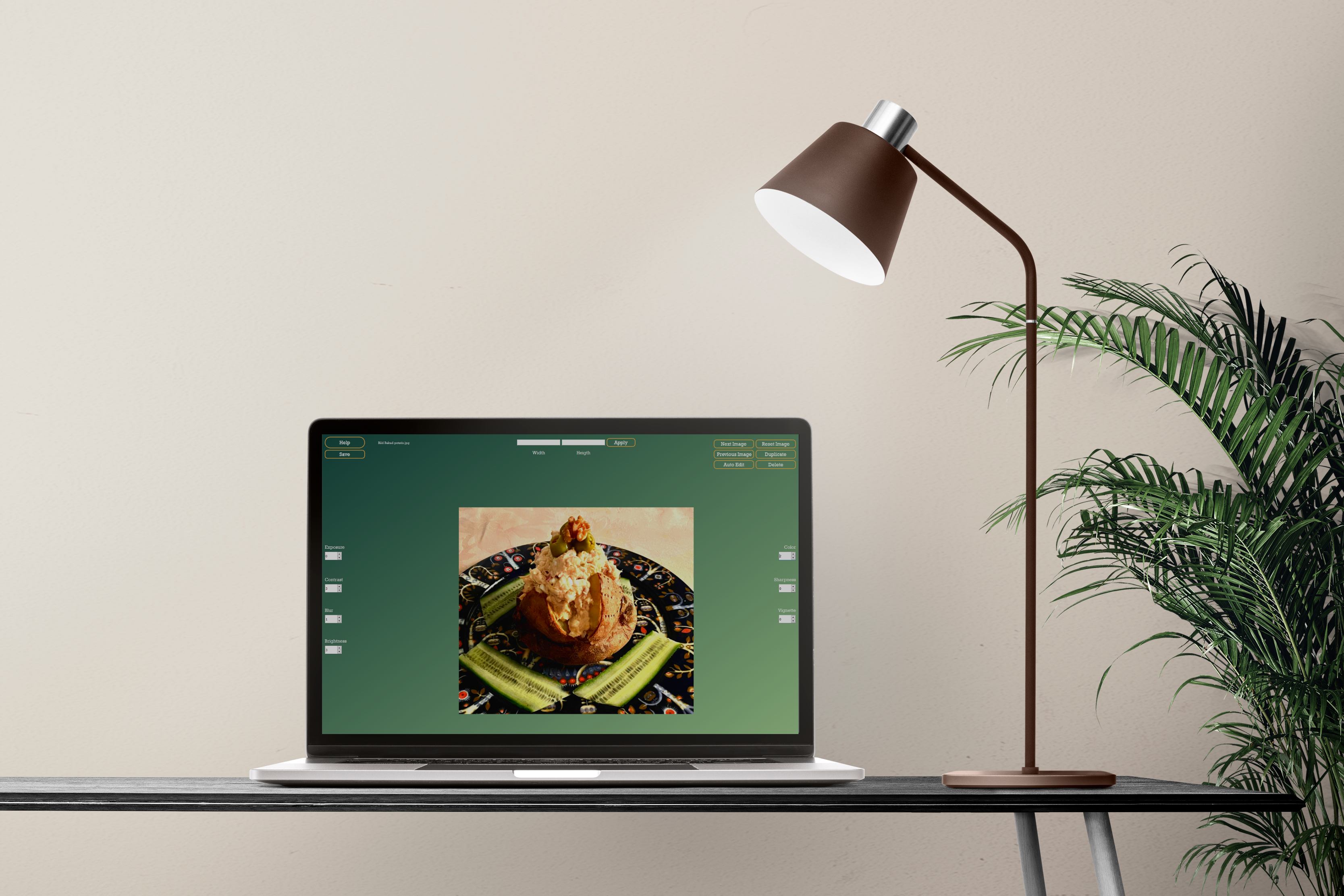 PostNord Plus desktop application showing batch image-adjustment controls